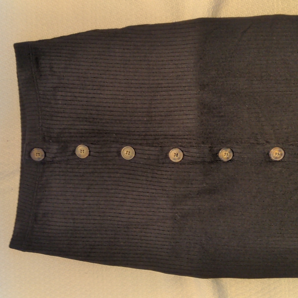 Reformation Black Button-Down Skirt - Picture 2 of 6